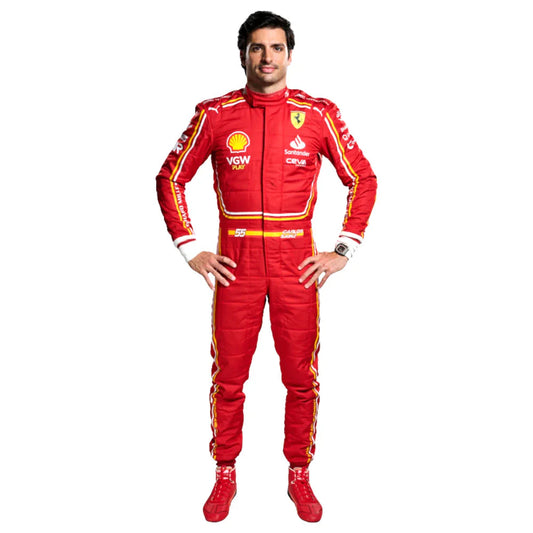 Carlos Sainz 2024 Ferrari F1 Inspired Race Suit | Prokart Racegear