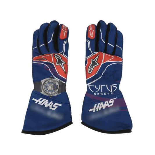 2021 Mick Schumacher Abu Dhabi GP Haas F1  Race Gloves