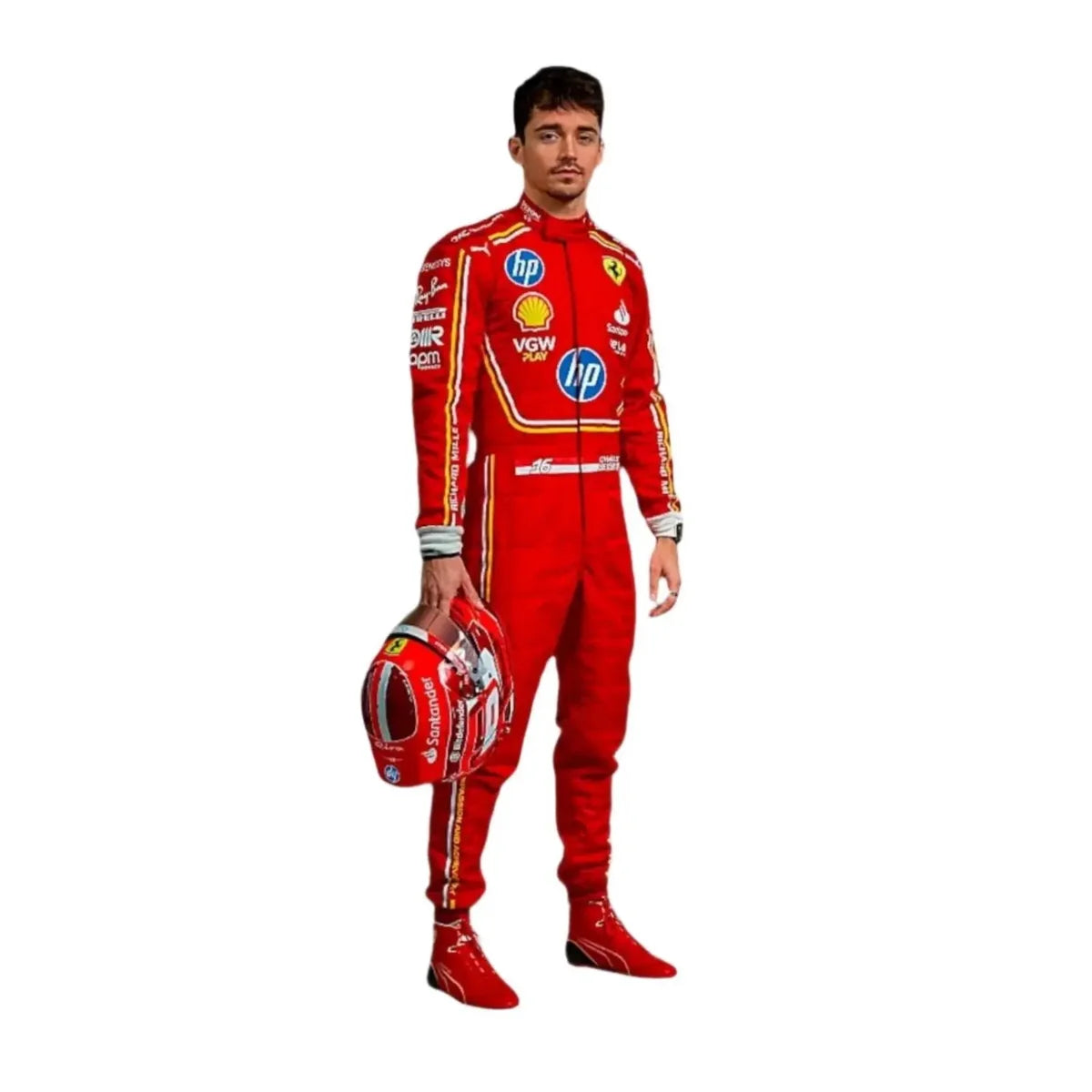 2024 Monaco GP Scuderia Ferrari Hp Charles Leclerc F1 Race Suit