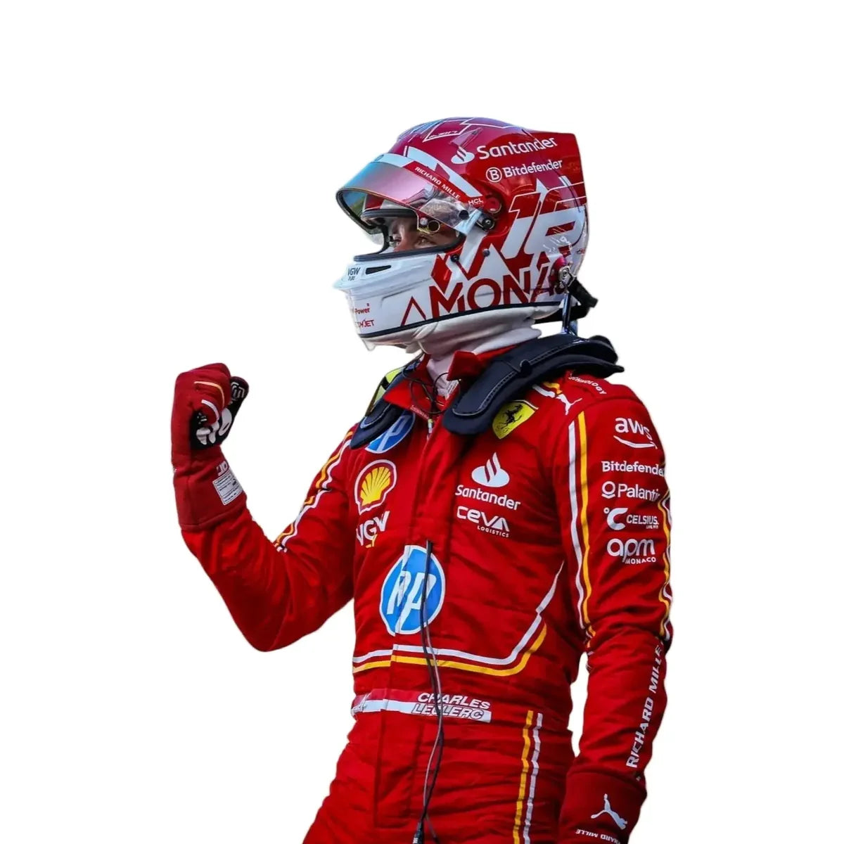 2024 Monaco GP Scuderia Ferrari Hp Charles Leclerc F1 Race Suit