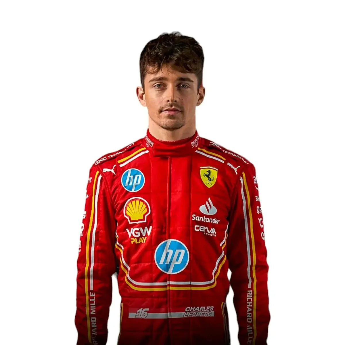 2024 Monaco GP Scuderia Ferrari Hp Charles Leclerc F1 Race Suit