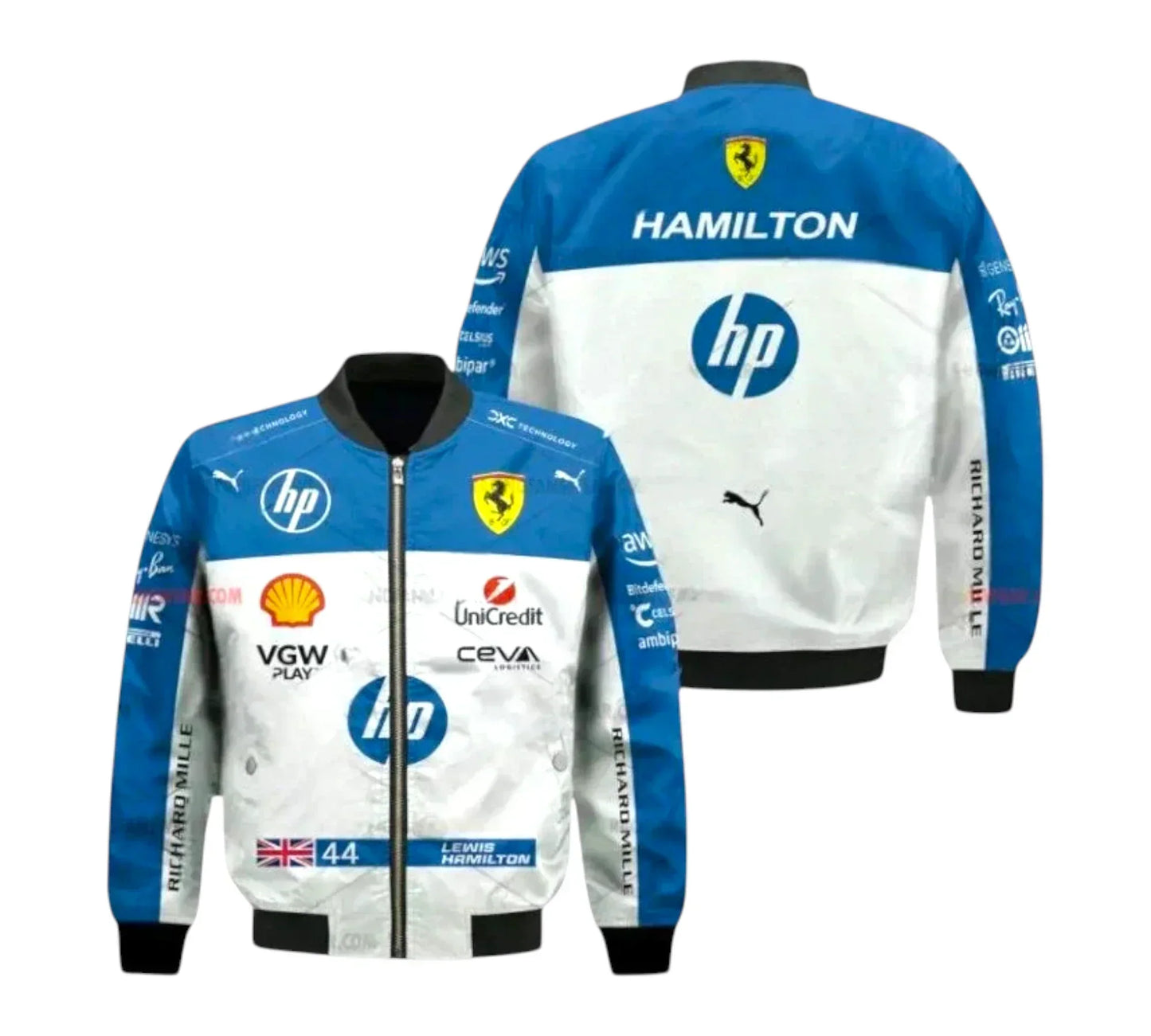 Lewis Hamilton Ferrari HP F1 Racing Jacket