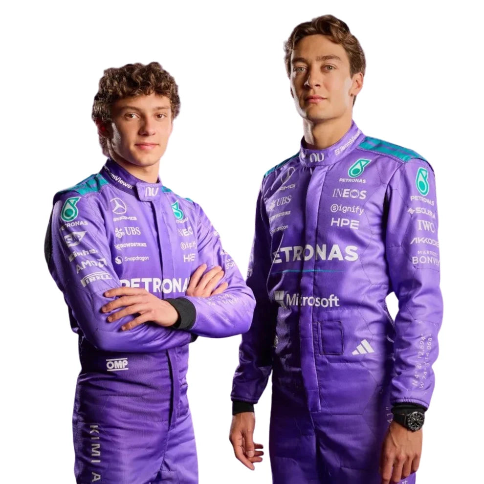 2026 F1 Racing Costume Worn by George Russell & Andrea Kimi Antonelli – Miami GP Mercedes | Prokart Racegear