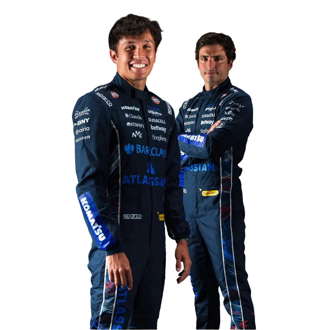 2026 Special Union Jack British GP F1 Racing Costume Worn by Carlos Sainz Jr. & Alex Albon