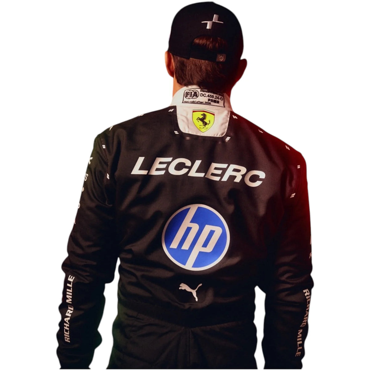 2026 Scuderia Ferrari Charles Leclerc HP Singapore GP Replica Race Suit