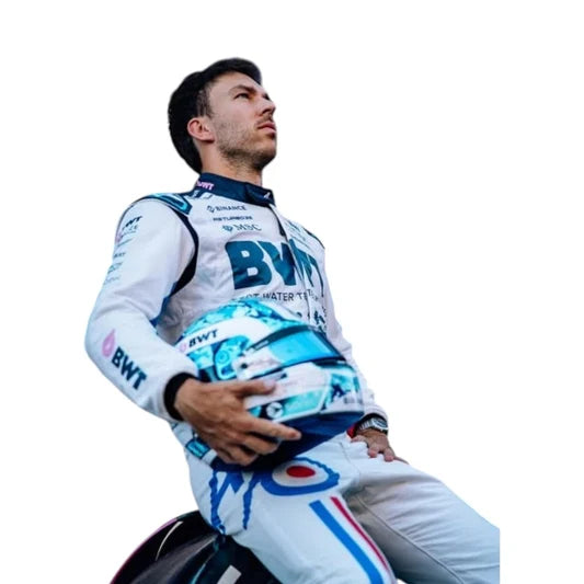 2025 Pierre Gasly Spanish GP celebrate 70 years Race Suit