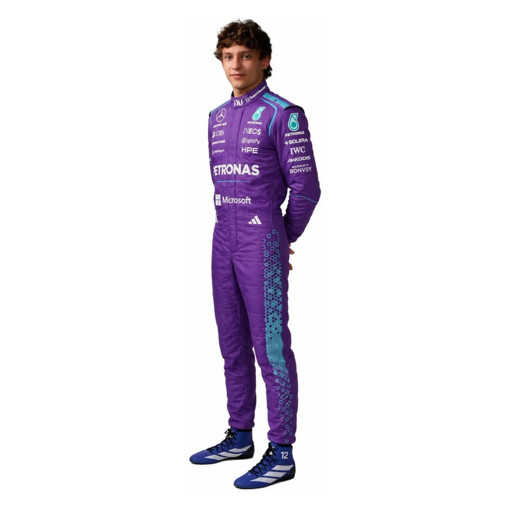 2026 F1 Racing Costume Worn by George Russell & Andrea Kimi Antonelli – Miami GP Mercedes | Prokart Racegear