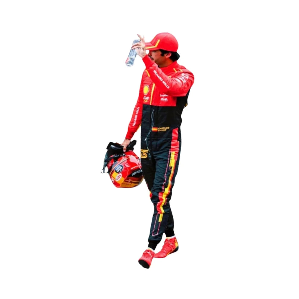 Carlos Sainz Jr. 2023 Spain Grand Prix Ferrari F1 Racing Suit | Prokart Racegear