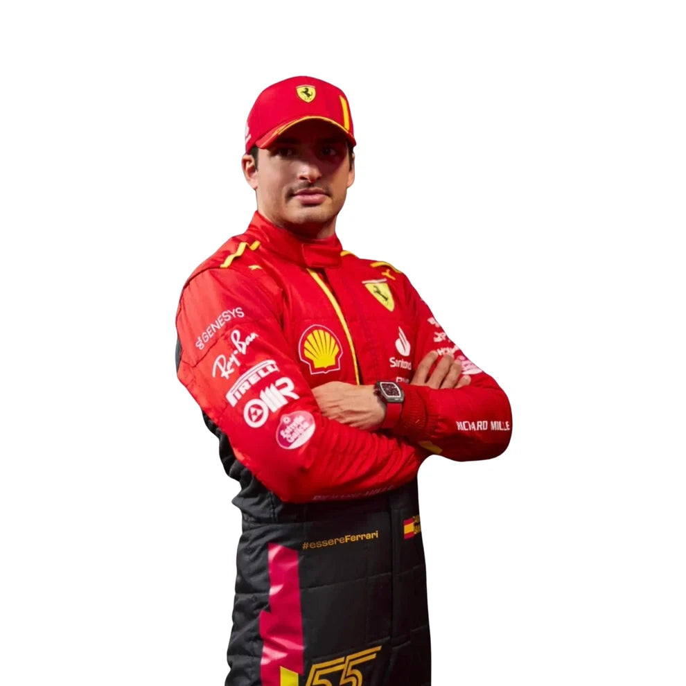 Carlos Sainz Jr. 2023 Spain Grand Prix Ferrari F1 Racing Suit | Prokart Racegear