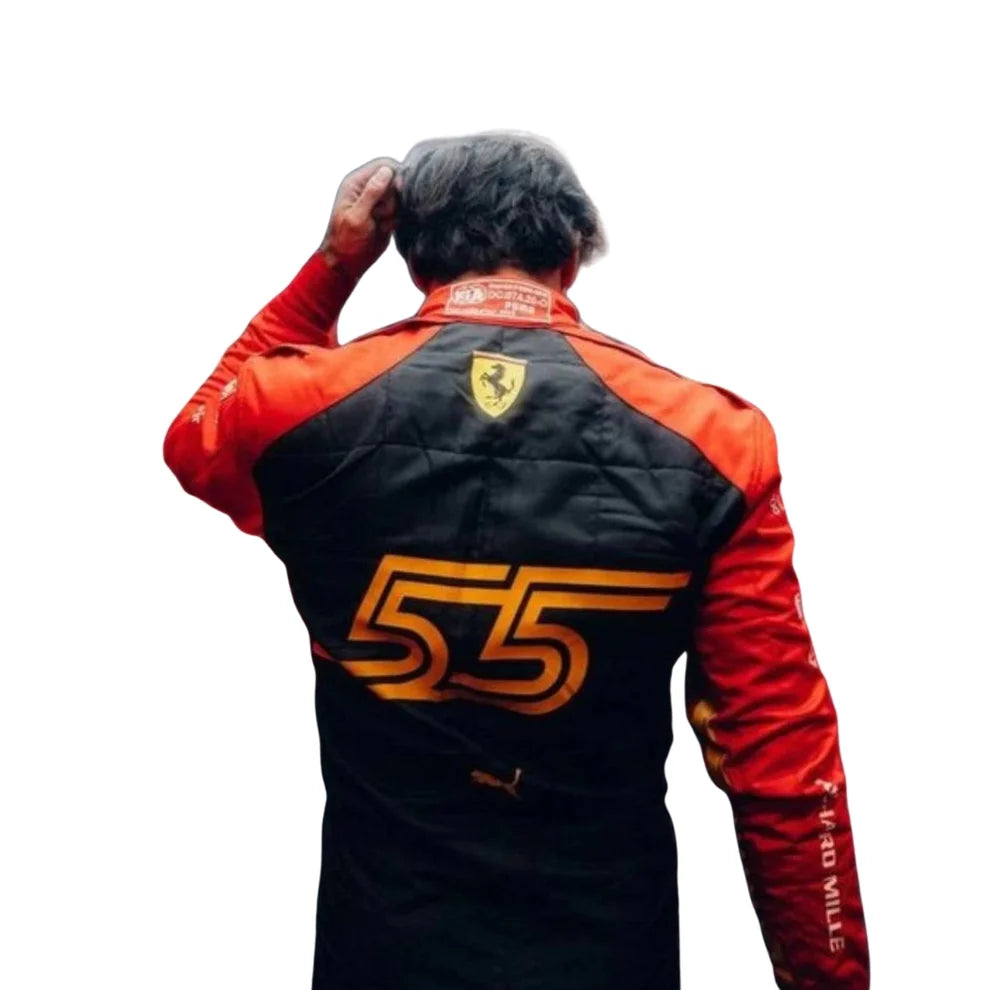 Carlos Sainz Jr. 2023 Spain Grand Prix Ferrari F1 Racing Suit | Prokart Racegear