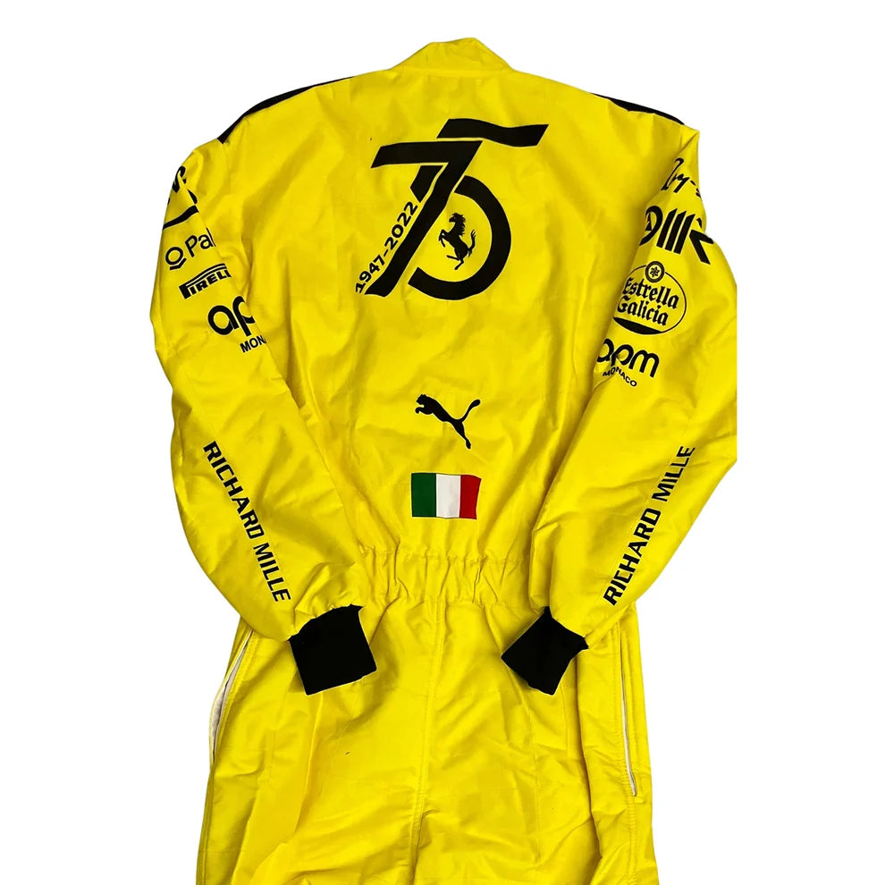 Charles Leclerc Ferrari's 75th anniversary F1 Suit Special Edition