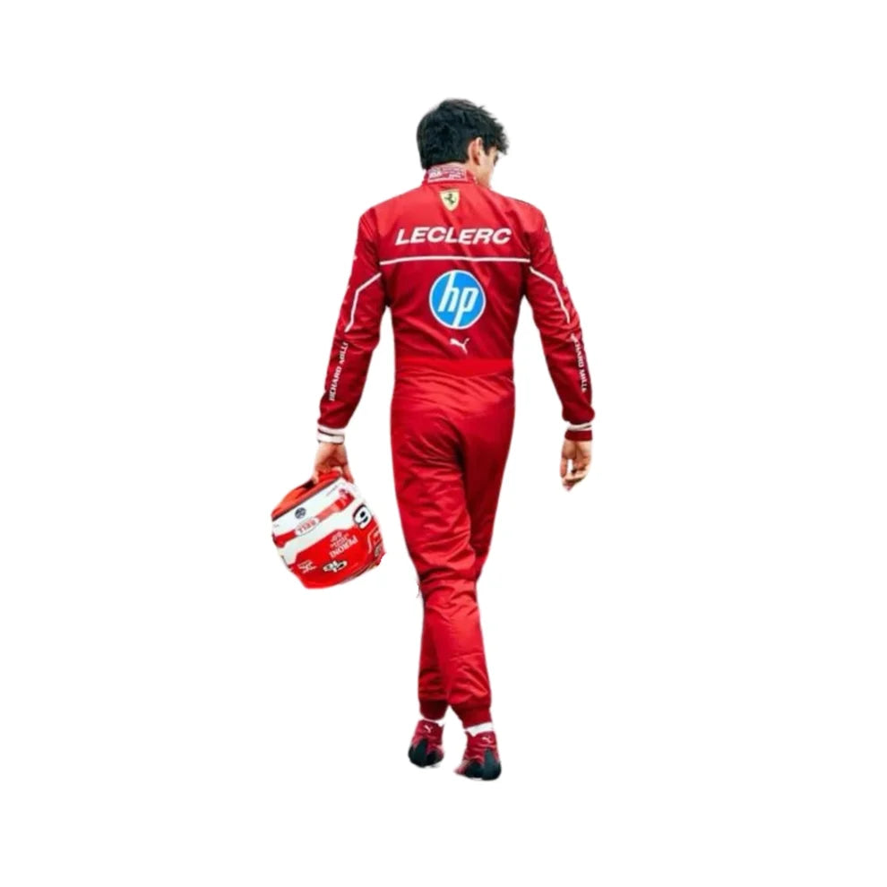 2025 F1 Racing Costume Worn by Charles Leclerc & Lewis Hamilton Ferrari | Prokart Racegear