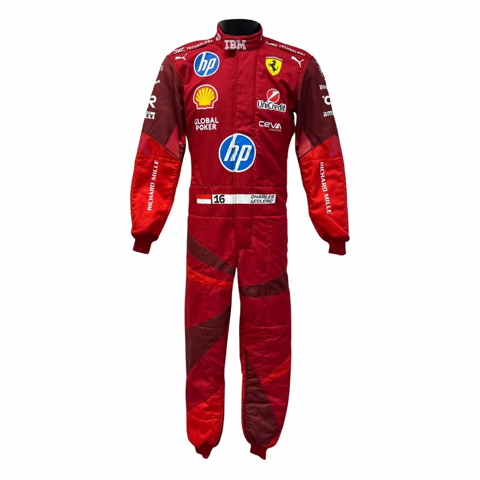 2025 F1 Racing Costume Worn by Charles Leclerc & Lewis Hamilton – Las Vegas GP | Prokart Racegear