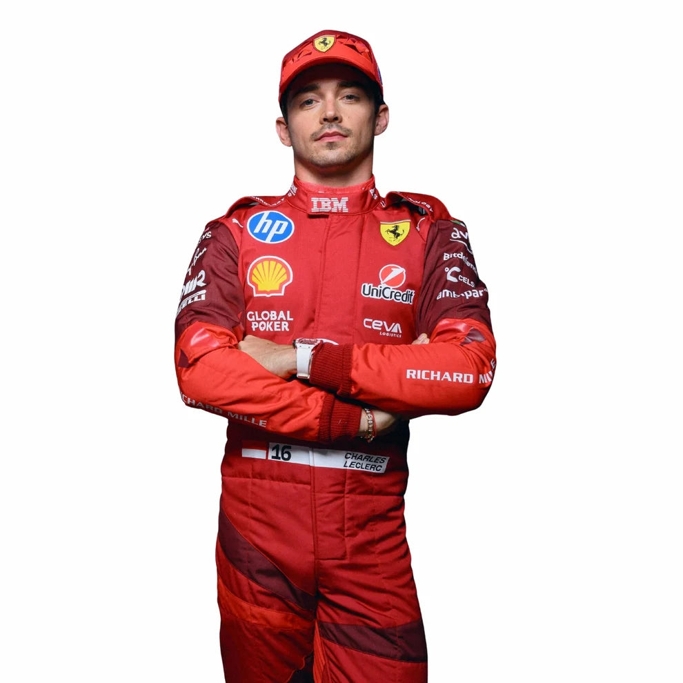 2025 F1 Racing Costume Worn by Charles Leclerc & Lewis Hamilton – Las Vegas GP | Prokart Racegear