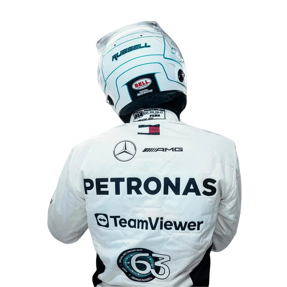 F1 Replica Racing Costume Worn by George Russell & Lewis Hamilton – 2024 Qatar GP