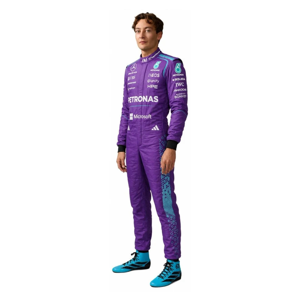 2026 F1 Racing Costume Worn by George Russell & Andrea Kimi Antonelli – Miami GP Mercedes | Prokart Racegear