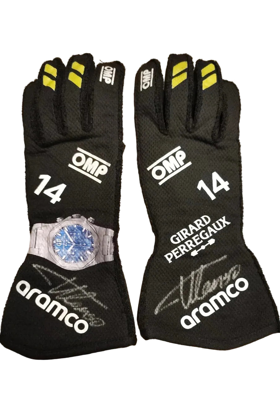 2024 Fernando Alonso Aston Martin F1 Race Gloves