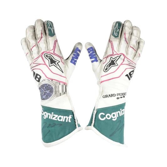 2021 Lance Stroll Aston Martin F1 Race Gloves
