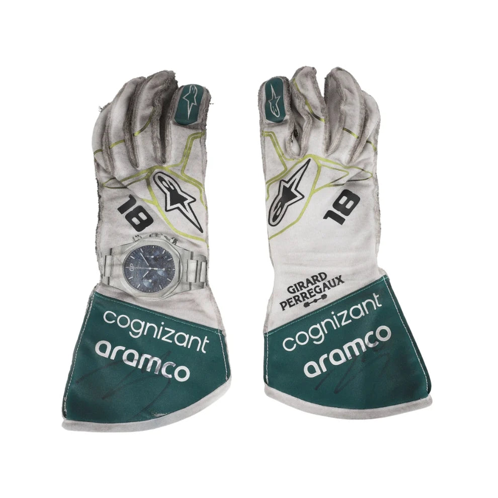 2022 Lance Stroll Aston Martin Race F1 Gloves