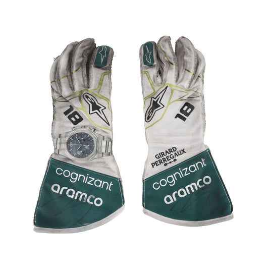 2022 Lance Stroll Aston Martin Race F1 Gloves