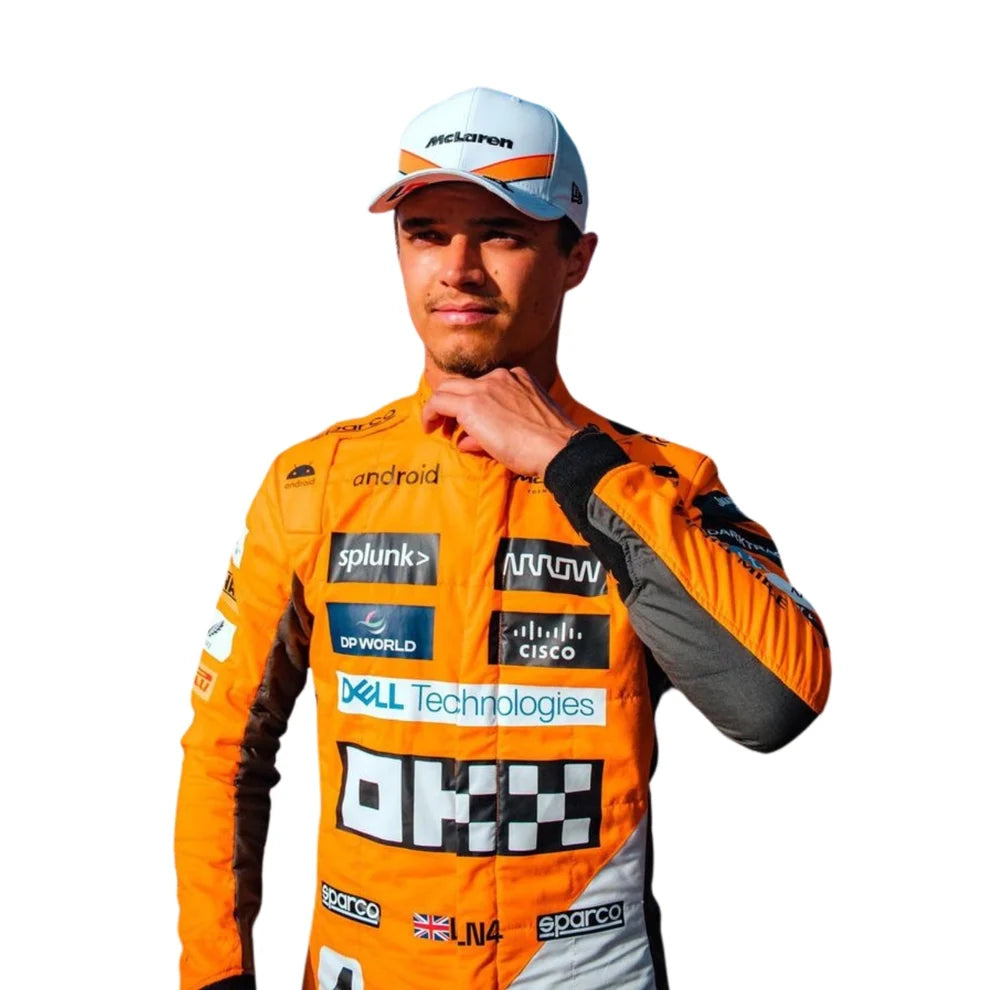 Lando Norris 2023 'Triple Crown' Spanish GP McLaren F1 Racing Suit | Prokart Racegear