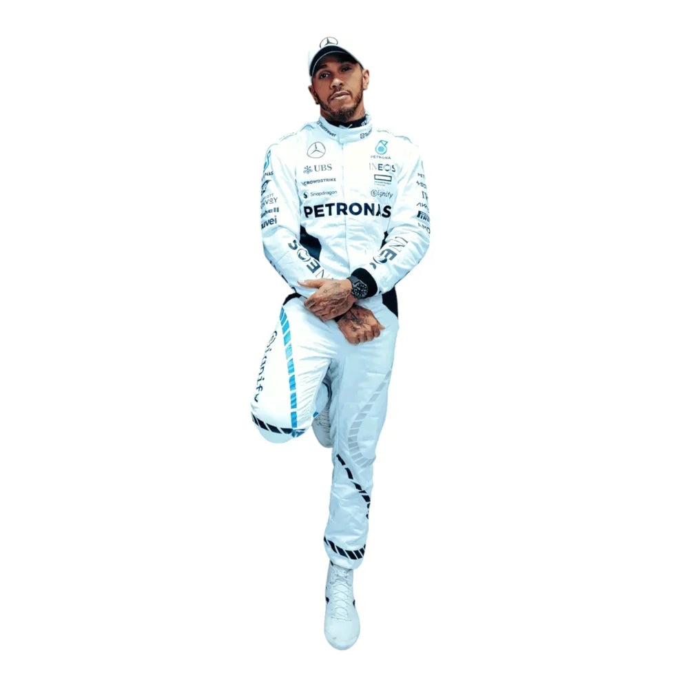 F1 Replica Racing Costume Worn by George Russell & Lewis Hamilton – 2024 Qatar GP