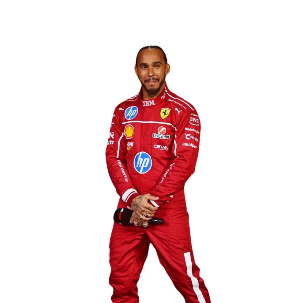 2025 F1 Racing Costume Worn by Charles Leclerc & Lewis Hamilton Ferrari | Prokart Racegear