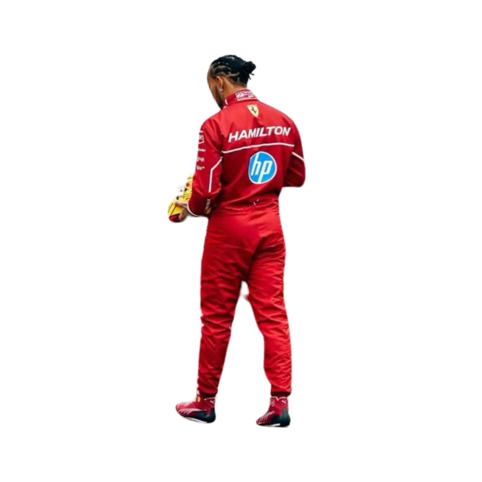 2025 F1 Racing Costume Worn by Charles Leclerc & Lewis Hamilton Ferrari | Prokart Racegear