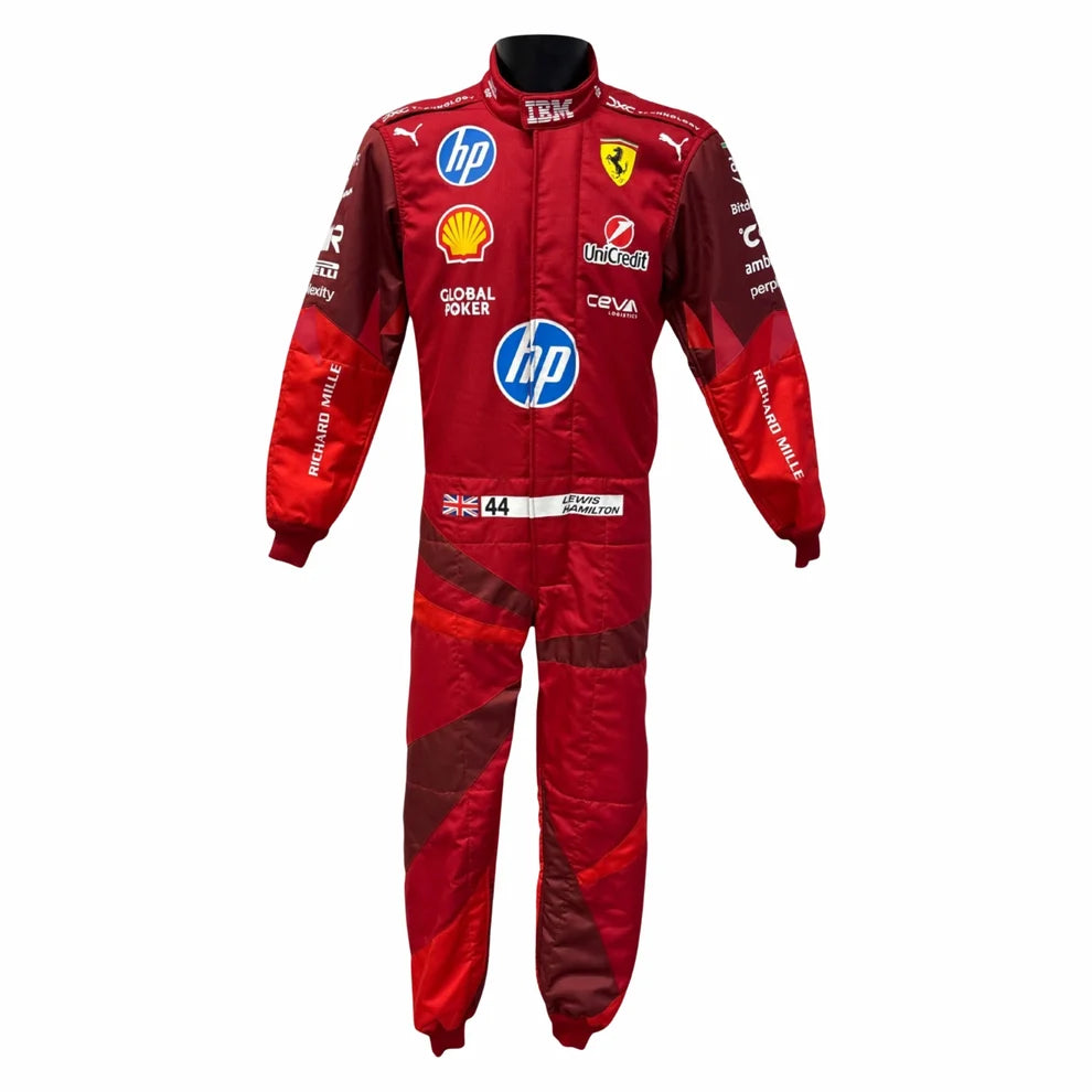 2025 F1 Racing Costume Worn by Charles Leclerc & Lewis Hamilton – Las Vegas GP | Prokart Racegear