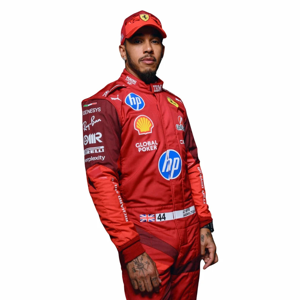 2025 F1 Racing Costume Worn by Charles Leclerc & Lewis Hamilton – Las Vegas GP | Prokart Racegear