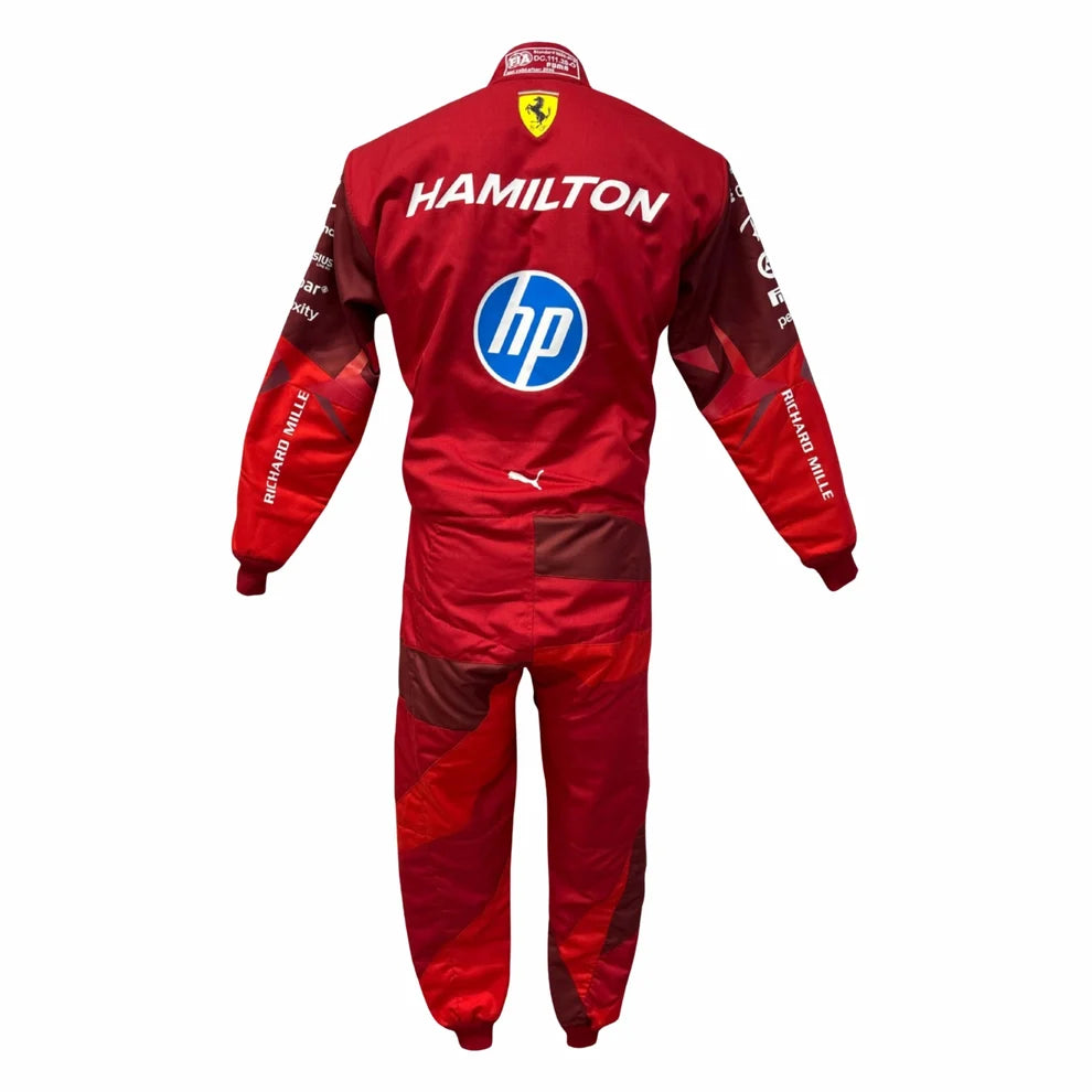 2025 F1 Racing Costume Worn by Charles Leclerc & Lewis Hamilton – Las Vegas GP | Prokart Racegear
