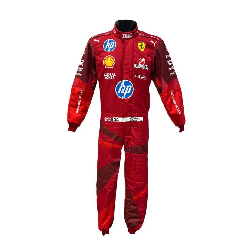 Lewis Hamilton 2025 Ferrari F1 Inspired Race Suit | Prokart Racegear