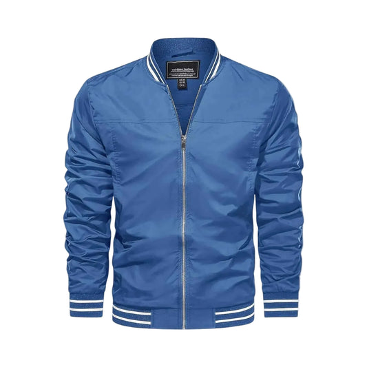 Men's Lightweight Bomber Jacket - Blue