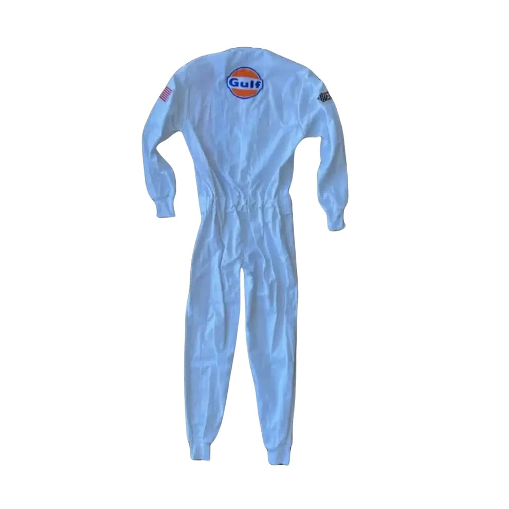 Michael Delaney Steve McQueen Le Mans 1971 Embroidery / Patch Replica Race Suit