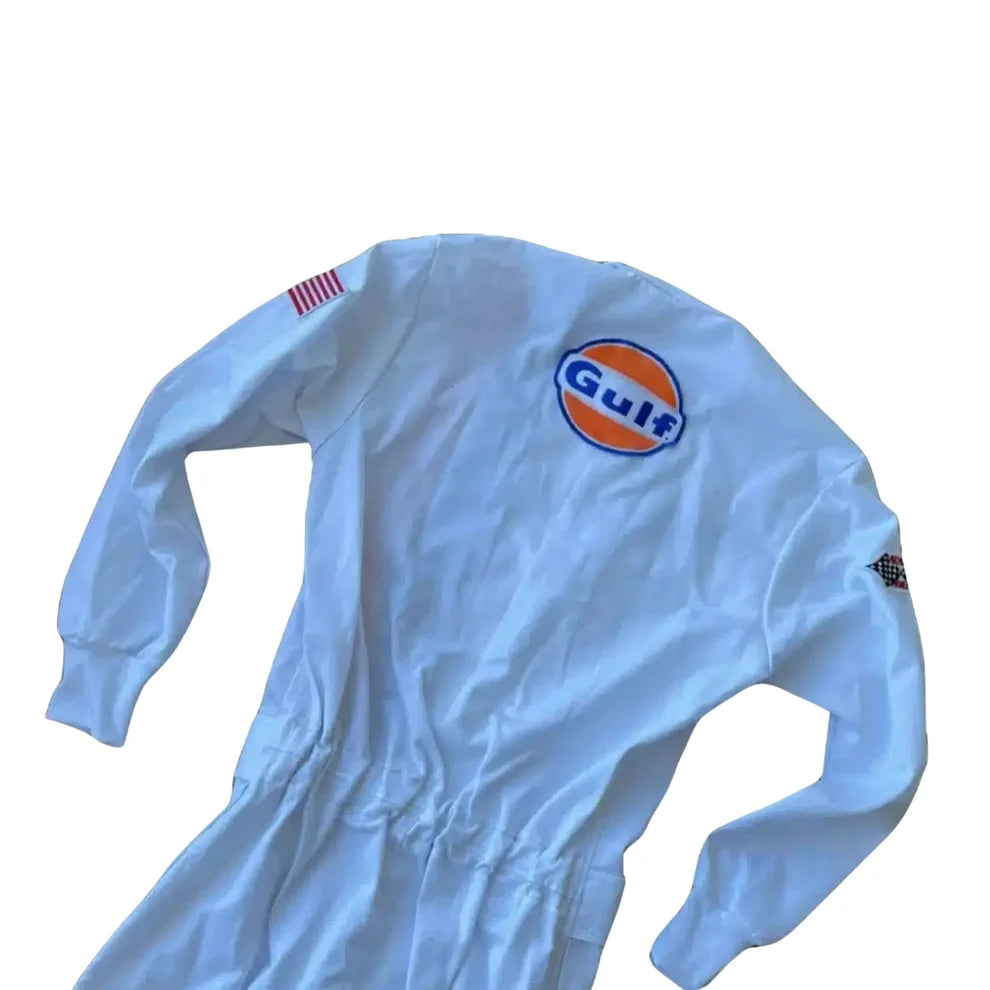 Michael Delaney Steve McQueen Le Mans 1971 Embroidery / Patch Replica Race Suit