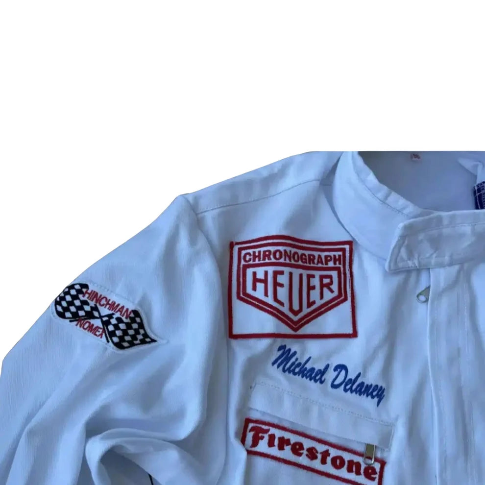 Michael Delaney Steve McQueen Le Mans 1971 Embroidery / Patch Replica Race Suit