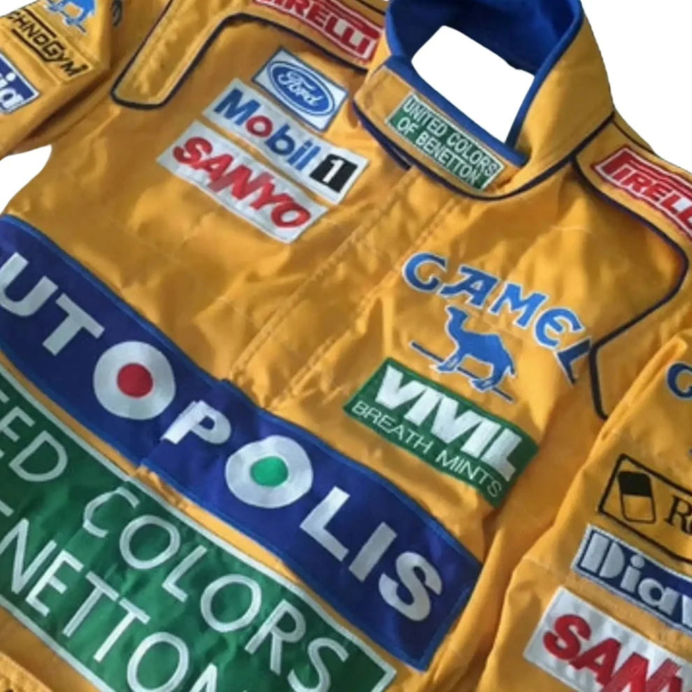 Michael Schumacher 1992 Embroidery / Patch Replica Race Suit / Benetton F1