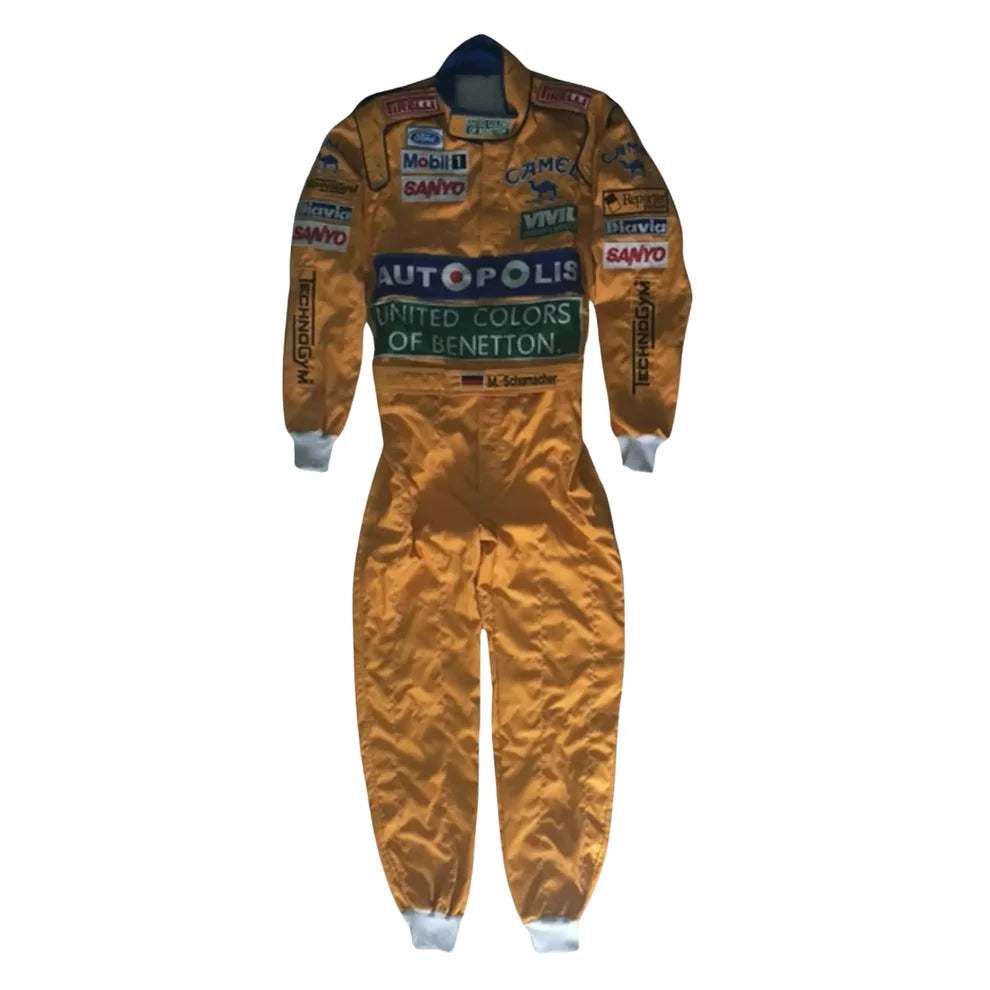 Michael Schumacher 1992 Embroidery / Patch Replica Race Suit / Benetton F1