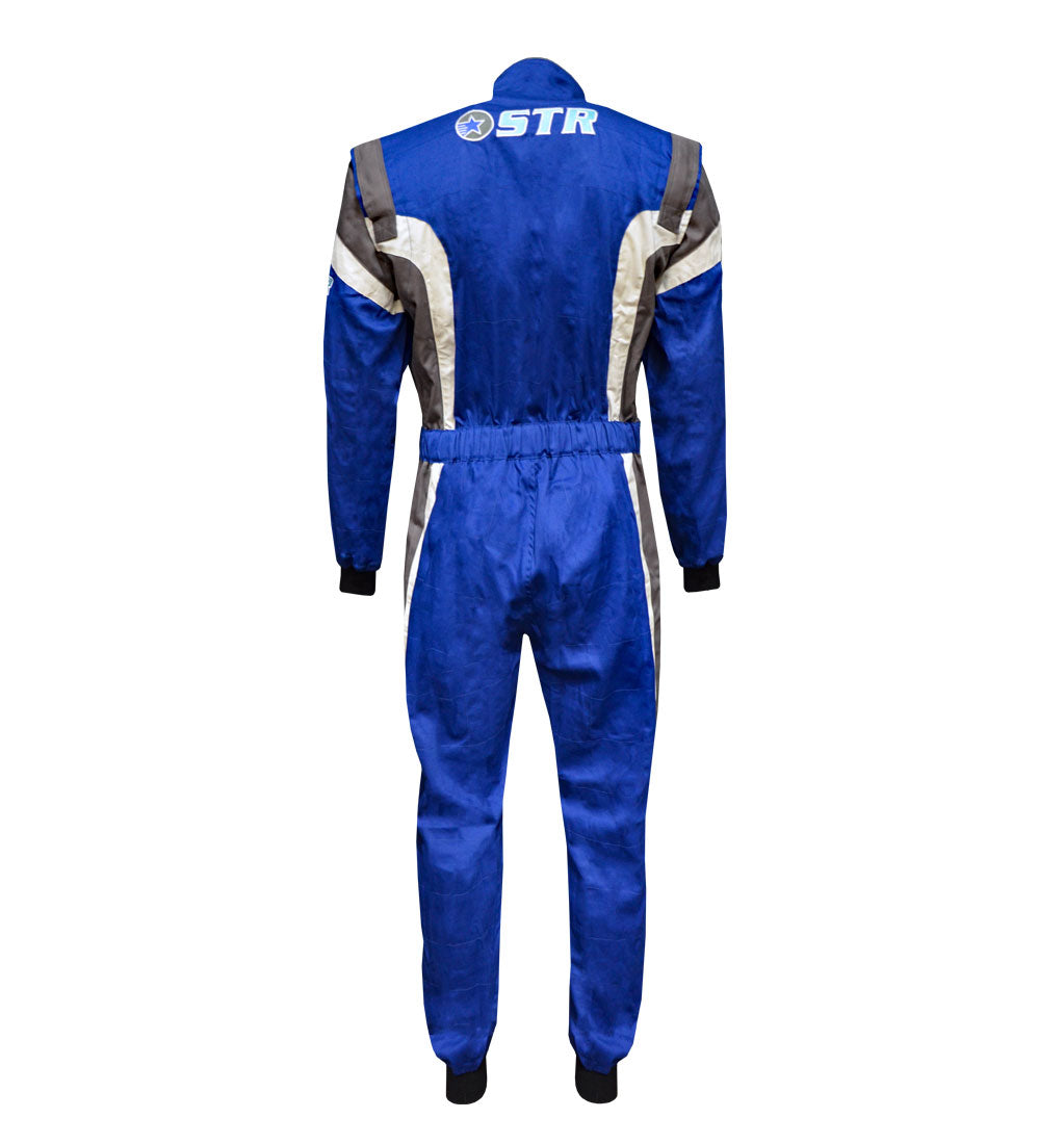 STR Podium Race Suit Blue White Grey SFI 3.2A/1 Motorsport Racing Suit S EU50