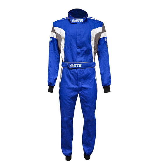STR Podium Race Suit Blue White Grey SFI 3.2A/1 Motorsport Racing Suit S EU50
