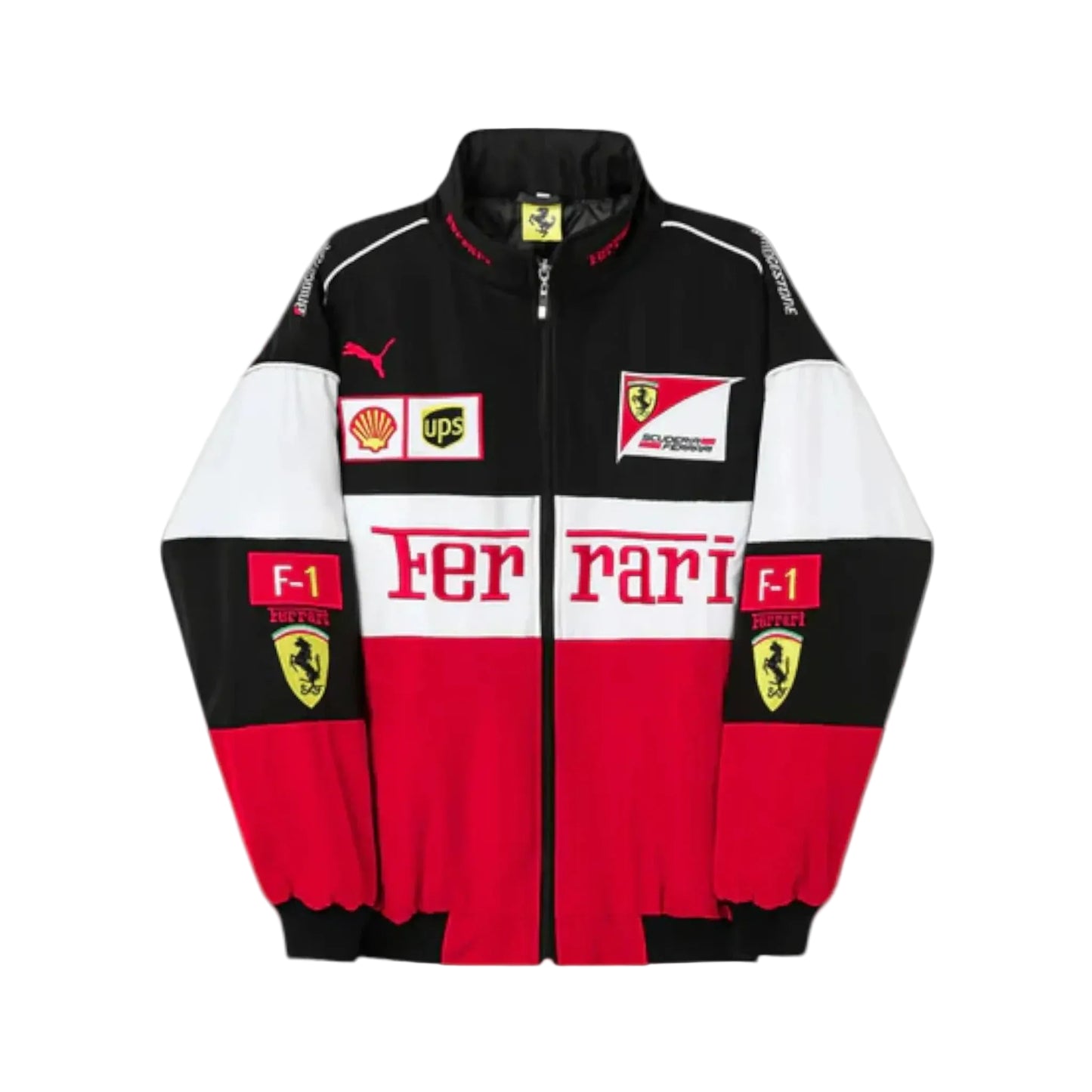 Scuderia Ferrari Vintage Jacket | Black, Red And White
