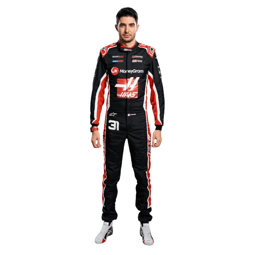 Esteban Ocon 2025 Haas F1 Inspired Race Suit | Prokart Racegear