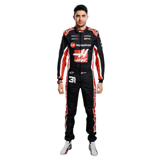 Esteban Ocon 2025 Haas F1 Inspired Race Suit | Prokart Racegear