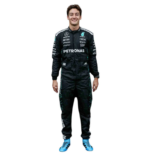 George Russell 2025 Mercedes F1 Inspired Race Suit  black | Prokart Racegear