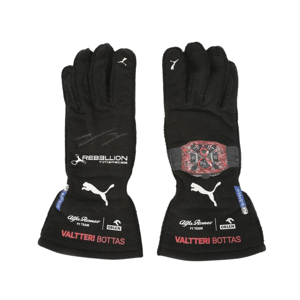 2022 Valtteri Bottas Alfa Romeo F1 race gloves