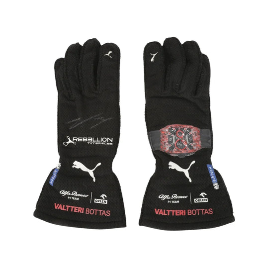 2022 Valtteri Bottas Alfa Romeo F1 race gloves