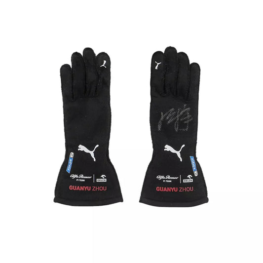 2022 Zhou Guanyu F1 Race Gloves Singapore GP