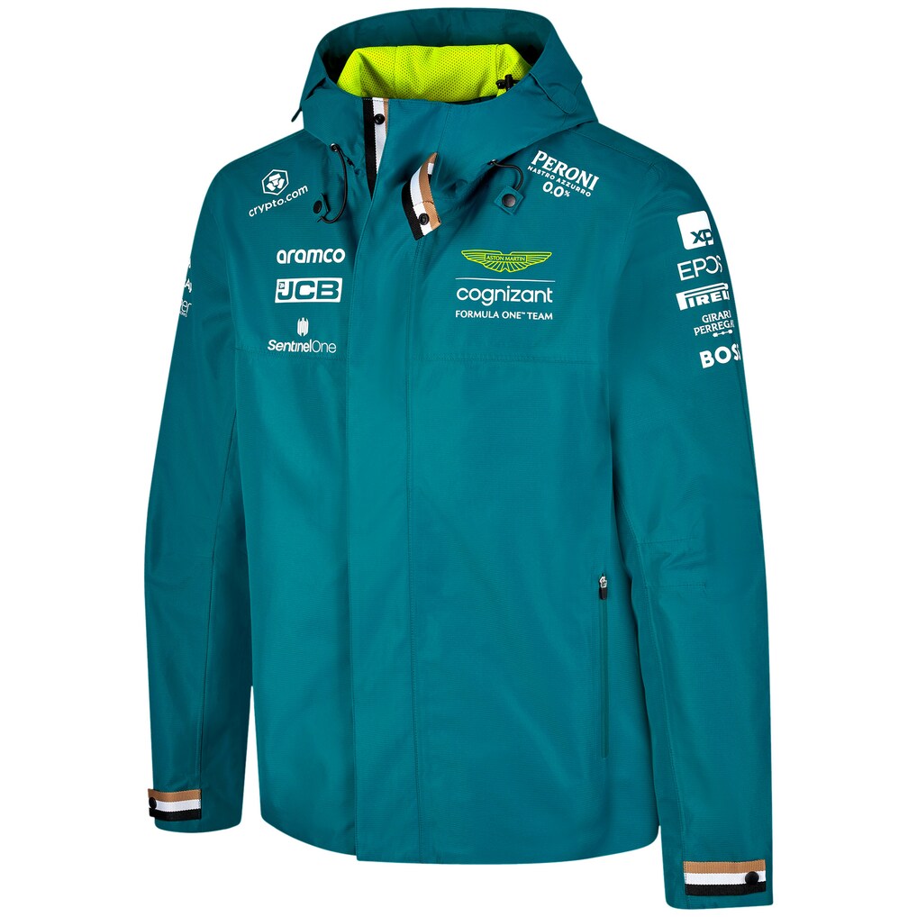 Aston Martin Aramco Cognizant F1 2023 Official Team Rain Jacket