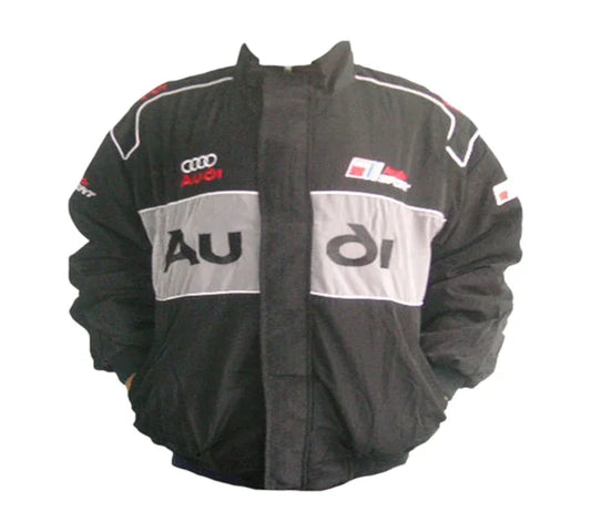 Audi Sport Racing Jacket Vintage Black and Light Gray