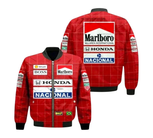Ayrton Senna F1 Vintage Racing Honda Jacket